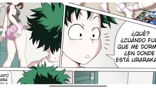 Izuko Midoriya Encuentra a Ochaco UrarakaY Termina Follandola