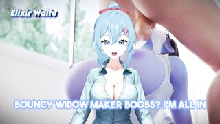 VTUBER Hentai Reacts! Widowmaker Deep Throat