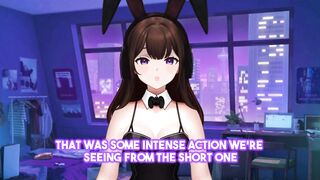 Bunny Vtuber Hentai React: Talking to tall people