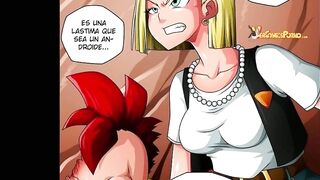 Android 18 Masturbates Her Wet Pussy To Tease Krillin - Dragon Ball Hentai