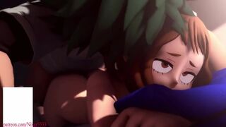 Boku no Hero Academia Ochaco Uraraka x Midoriya Izuku First Sex Hentai