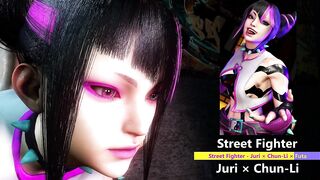 Street Fighter - Juri × Chun-Li × Futa - Lite Version