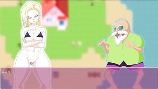 Android Quest For The Balls - Dragon Ball Part 6 - Master And Android 18 By MissKitty2K