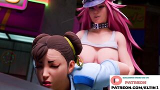 Futanari Police Hard Fucked Chun Li On Hood Of Car | Futa Street Fighter Hentai 4k