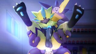 Zeraora & Toxtricity Lewd Training Pokemon Fucking Hentai Animation