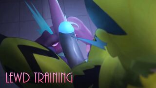 Zeraora & Toxtricity Lewd Training Pokemon Fucking Hentai Animation