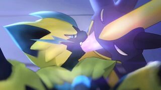 Zeraora & Toxtricity Lewd Training Pokemon Fucking Hentai Animation