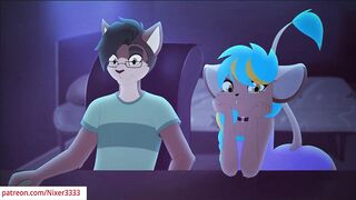 furry friends making a video for pornhub and show the whole process