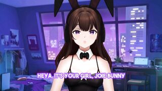 Bunny Vtuber watches CAMMY THROAT TRAINING [HENTAI]