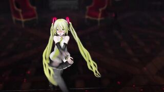 Hatsune Miku Undress Dance Reversible Campaign Mmd 3D Blonde Hair Color Edit Smixix