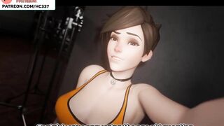 WHAT FUTANARI WIDOWMAKER CHOOSE TRACER OR NEW TOY | OVERWATCH FUTA HENTAI ANIMATION 4K 60FPS