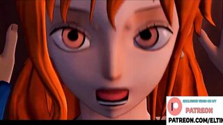 Futanari Nami Hard Fucked Robin And Big Creampie On Ship | Best Futa One Piece Hentai 4k