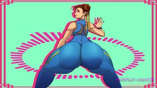 Chun-Li Twerks on Camera and On Cock