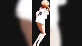 MMD - Prinz Eugen Nude Dance 2