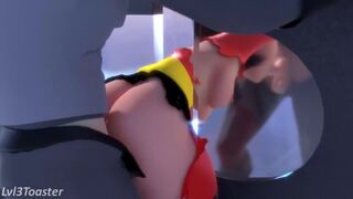 Elastigirl Stretched Thin by Lvl3Toaster