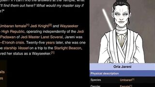 Star WarsJedi Wayseeker Orla Jareni Drawing time-lapse