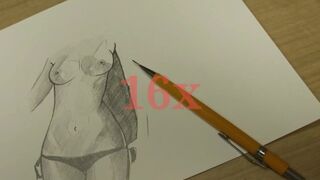 Step sister's nude sketch