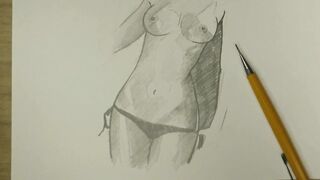 Step sister's nude sketch