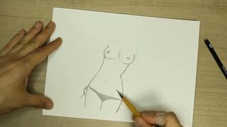 Step sister's nude sketch