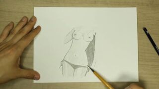 Step sister's nude sketch