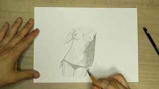 Step sister's nude sketch