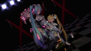 MMD Vokaloids dance