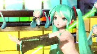 Hatsune Miku nude ecchi dance I'll MikuMiku You (Saltlapse)