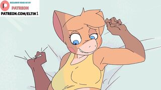 Futa Furry Girl Hot Fucking With Girlfriend In House And Creampie | Cartoon Futa Furry Hentai 60fps