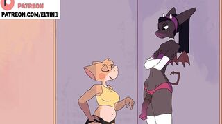 Futa Furry Girl Hot Fucking With Girlfriend In House And Creampie | Cartoon Futa Furry Hentai 60fps