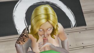 Maya Akemi Making a Wonderful blowjob and receives all the cum in her mouth - Sims 4