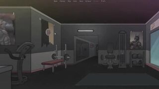 Debtors Furry NTR game sex with two lovers in the gym locker room double penetration