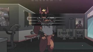 Debtors Furry NTR game sex with two lovers in the gym locker room double penetration