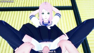 Naruto Sakura Haruno Gives You A Footjob Hentai POV