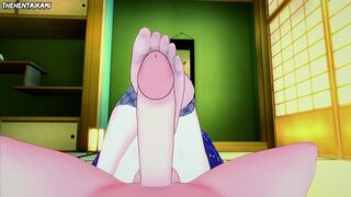 Naruto Ino Yamanaka Gives You A Footjob Hentai POV