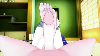 Naruto Ino Yamanaka Gives You A Footjob Hentai POV