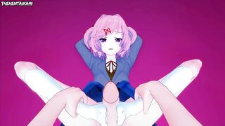 Doki Doki Literature Club Natsuki Gives You A Footjob Hentai POV