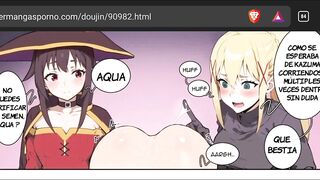 Fucking Aqua from Konosuba for an outstanding debt - Konosuba Hentai Manga