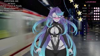 Vtuber is fuck on train station