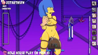 Marge Simpson Rope Bondage Dripping Wet Pussy Spanking - Hole House Game