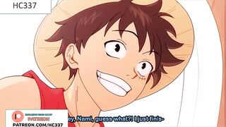 NAMY FUCKED BY LUFFY ON THE SHIP AND GETTING CREAMPIE - ONE PIECE HENTAI ANIMATION 4K 60FPS