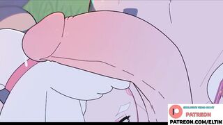 Purah Do Hot Double Blowjob With Girlfriend And Getting Cum | Zelda Hentai 4k 60fps