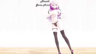 【MMD R-18】The sexy Bronya Zaychik from Honkai Impact dances Mister