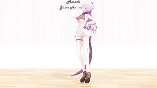 【MMD R-18】The sexy Bronya Zaychik from Honkai Impact dances Mister