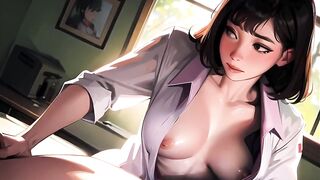 Cute Japanese Nurse in Action Ai Porn