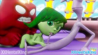 Inside Out 2 Disgust Threesome Sex with Anger And Fear