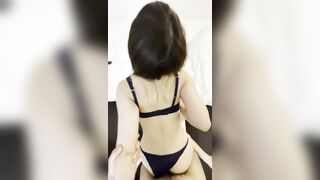 【ペロちゃんの性日記】椅子の上でバックでガン突き♡お気に入りのおぱんちゅがニュルンでベチャベチャ♡