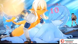 SLIME GIRL HARD ANAL FUCKED BY FUTRANARI AND GETTING CREAMPIE | HOTTEST FUTA HENTAI ANIMATION 4K