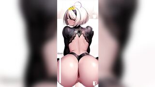 Follando de Perrito a la Hermosa 2b de Nier Automata - Oh My Waifu