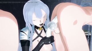 Esdeath Pegs Two Rebel Prisoners to Get Her Cum