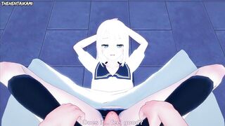 Kei Shirogane from Love Is War Gives You A Footjob Hentai POV